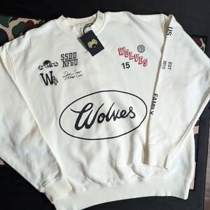 Darc Sport Live Fast V2 She London Crewneck Sweater - Cream